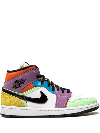 Jordan Air  1 Mid Trainers In Multicolour