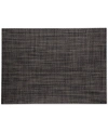 Chilewich Mini Basket Weave Placemat 14" X 19" In Black