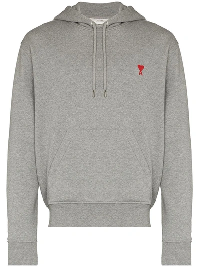 AMI ALEXANDRE MATTIUSSI AMI DE COEUR-EMBROIDERED HOODIE