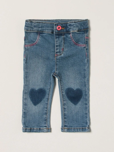 Billieblush Babies' Jeans In Denim Di Cotone Stretch In Multicolor