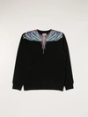 Marcelo Burlon County Of Milan Marcelo Burlon Boys Black Cotton Sweatshirt In Black