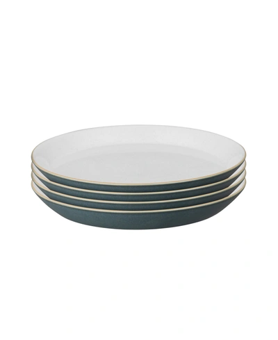 Denby Impression Spiral Dinner Plate, Set Of 4 In Cream