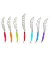 French Home Laguiole 7pc Pizza Knife Set In Rainbow