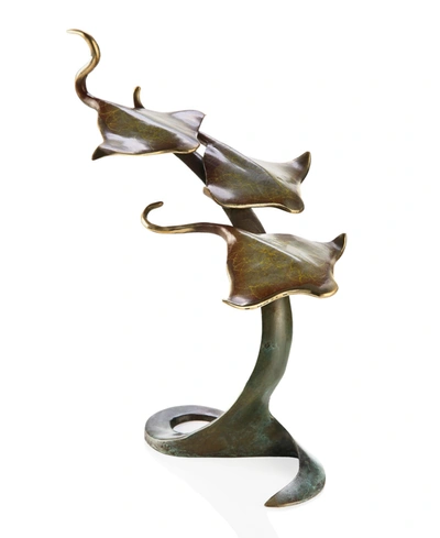 Spi Home Triple Stingrays Sculpture In Multi