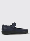 Camper Touch Strap Fastening Ballerina Shoes In Blue