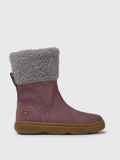 Camper Kido  Boots In Nubuck And Recycled Pet In Multicolor