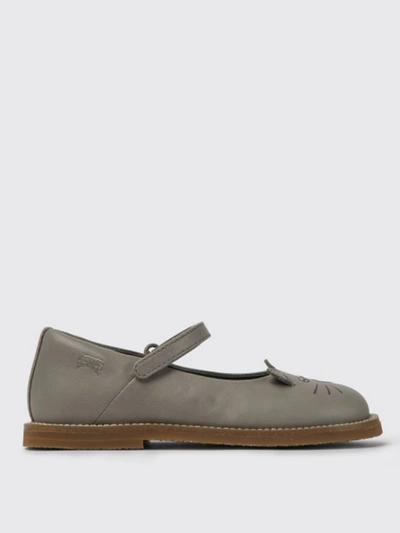 Camper Kids' Twins  Ballerina In Calfskin In Grey