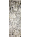 Bb Rugs Charm Cha-03 Gray 2'6" X 8' Runner Rug In Grey