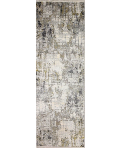 Bb Rugs Charm Cha-03 Gray 2'6" X 8' Runner Rug In Grey