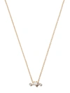DELFINA DELETTREZ 18KT YELLOW AND WHITE GOLD TWO IN ONE DIAMOND NECKLACE