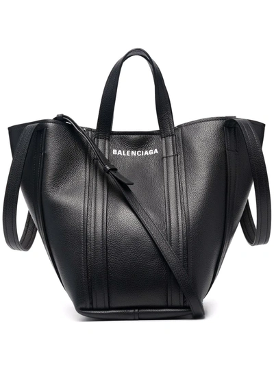Balenciaga Small Everyday North/south Tote Bag In Black