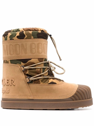 Palm Angels X Moncler X  Shedir Boots In Braun