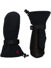 Perfect Moment Davos Logo-embroidered Padded Gloves In Schwarz