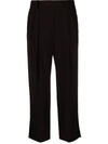 VINCE PLEATED CROPPED TROUSERS