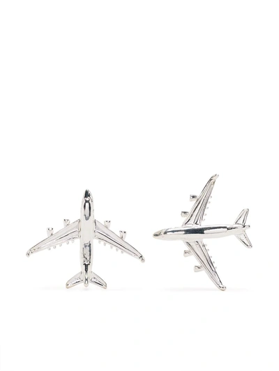 Natia X Lako Airplane Earrings In Silber