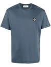 Stone Island Logo-patch Cotton-jersey T-shirt In Blue
