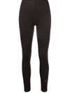 Y-3 Logo-print High-waisted Leggings In Schwarz