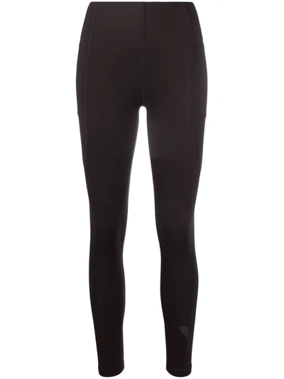 Y-3 Logo-print High-waisted Leggings In Black