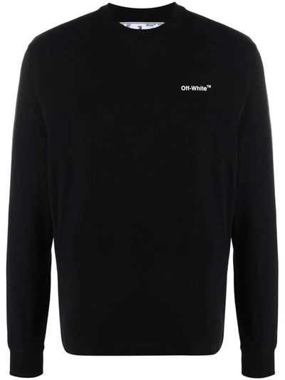 Off-white Caravaggio Arrow Print Long-sleeve Black T-shirt