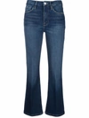 FRAME MID-RISE FLARED JEANS