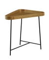 Convenience Concepts Lunar Triangle End Table In Driftwood Top/black Frame