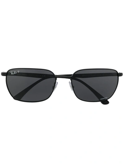 Ray Ban Rb3684 Rectangular-frame Sunglasses In Black