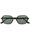 Ray Ban Rb4361 Sunglasses Black Frame Green Lenses 52-18 In Black