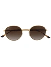Ray Ban Rb3681 Round-frame Sunglasses In Brown