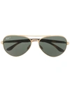 Ray Ban Rb3675 Aviator-frame Sunglasses In Black