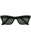 Ray Ban Mr Burbank Rectangular-frame Sunglasses In Brown