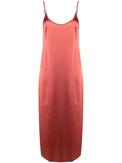 La Perla Sleeveless Silk Nightdress In Pink
