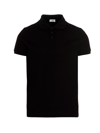 Saint Laurent Embroidered-logo Polo Shirt In Black
