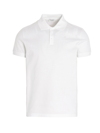 Saint Laurent Monogram Polo Shirt In White