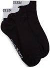 Alexander Mcqueen Logo Heel Tab Ankle Socks In Black