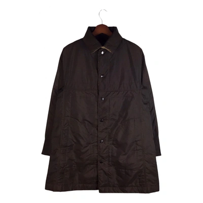 Pre-owned Issey Miyake Trenchcoat In Brown
