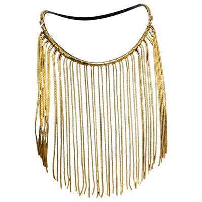 Pre-owned Michael Kors Necklace In Gold