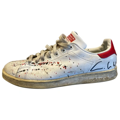 Pre-owned Adidas Originals Stan Smith Leather Low Trainers In Multicolour