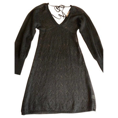 Pre-owned Jucca Wool Mid-length Dress In Black