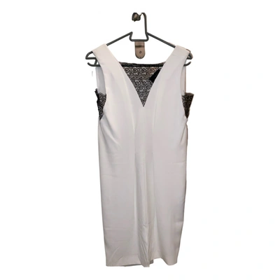 Pre-owned The Kooples Spring Summer 2020 Mid-length Dress In White