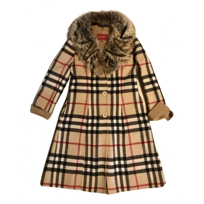 Pre-owned Burberry Cashmere Dufflecoat In Multicolour