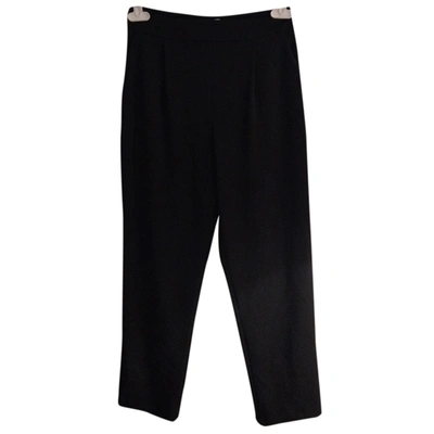 Pre-owned Hope Straight Pants In Black