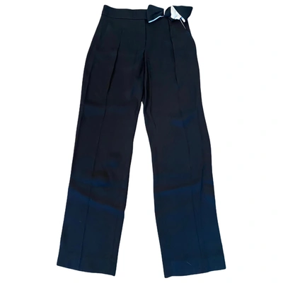 Pre-owned Lanvin Large Pants In Black