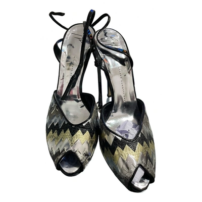 Pre-owned Alexander Mcqueen Leather Sandals In Multicolour