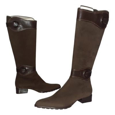 Pre-owned Baldinini Boots In Brown