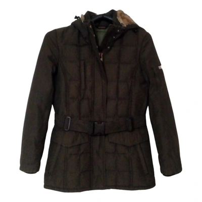 Pre-owned Woolrich Puffer In Green