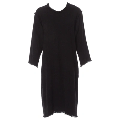 Pre-owned Isabel Marant Linen Maxi Dress In Black