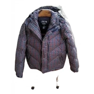 Pre-owned Stussy Puffer In Blue