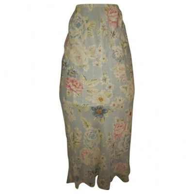 Pre-owned Boden Silk Mid-length Skirt In Multicolour