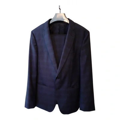Pre-owned Hugo Boss Suit In Blue