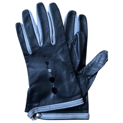 Pre-owned Diesel Leather Gloves In Black